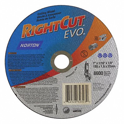 NORTON 66252832323 Cut Off Wheel 7/8 Connect. Gemini RightCut