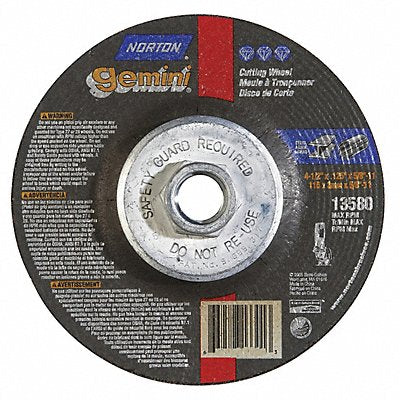 NORTON 66252843588 Depressed Centre Cut Off Wheel 5/8 -11CN ThreadHle