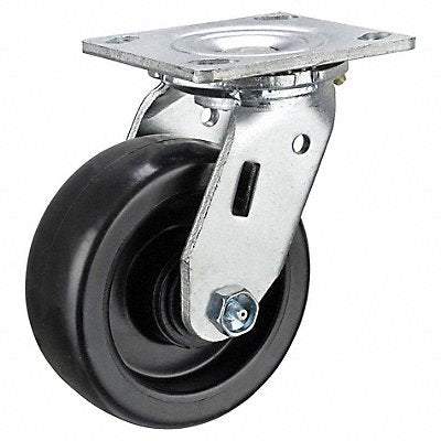 GRAINGER P21SPB040R14 Standard Plate Castor Swivel 450 lb.