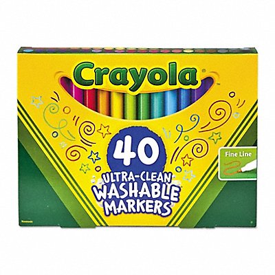 CRAYOLA 587861 Art Marker Set Assorted Capped PK40