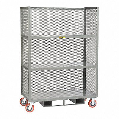 LITTLE GIANT T324486PYFP60 Cart Bulk Storage 24 x 48 Forkliftable
