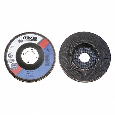 CGW ABRASIVES 56007 Flap Disc 4x5/8 T27 SC Reg 240G