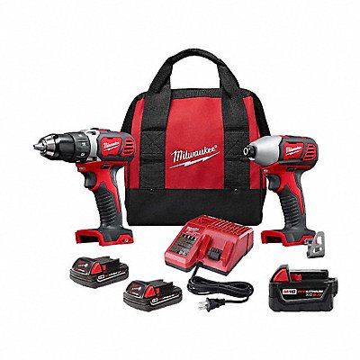 MILWAUKEE 26912200000000 M18 2-Tool Combo Kit + M18 XC5.0 Battery
