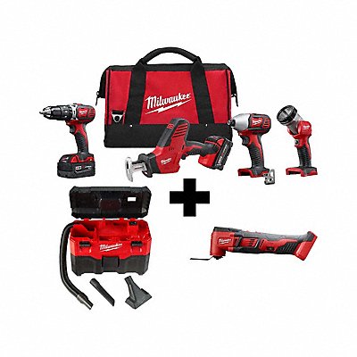 MILWAUKEE 269524088020262000 M18 4PC Tool Kit M18 Vac M18 MultiTool