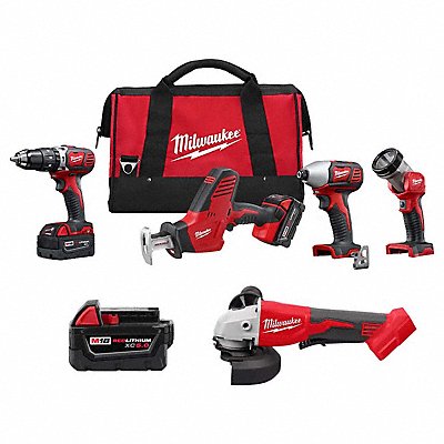 MILWAUKEE 26952448111850200000 Combo Kit Battery and Grinder 18 V