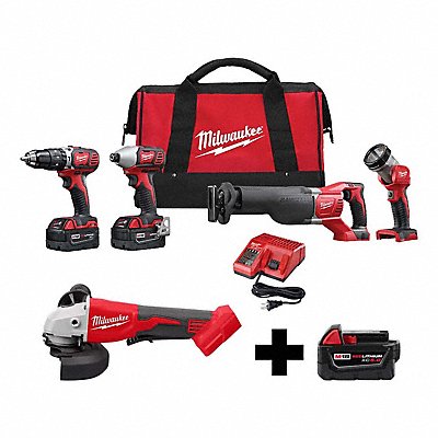 MILWAUKEE 26962426862048100000 M18 4-Tool Kit M18 Grinder M18 5.0