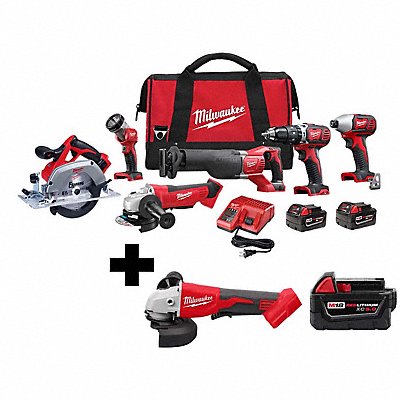 MILWAUKEE 26962626862048100000 M186-Tool Kit M18 Grinder M18 5.0