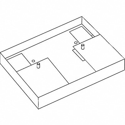 LUTRON CFLJBAFAB Adaptor Plate for Studed Ballasts