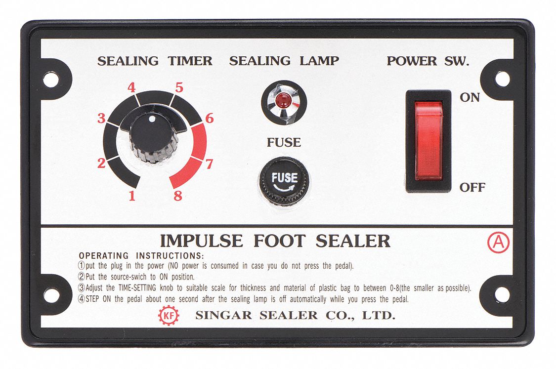 GRAINGER MH2LED602G Timer For Foot Sealer