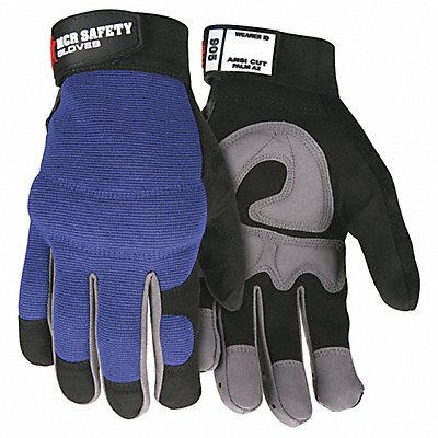 MCR SAFETY 905L Fasguard Synthetic Leather Black Palm L