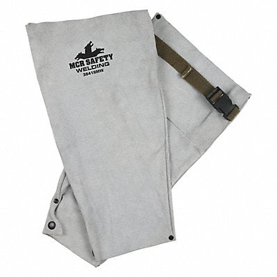 MCR SAFETY 38418MW Leather Welding Sleeve W Snap 18 Length