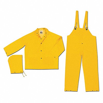 MCR SAFETY FR2003L Classic .35Mm Pvc Poly Suit 3 Pc Fr L