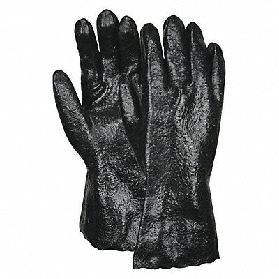 MCR SAFETY 6212R Black Pvc Rough Interlock Line L PK12