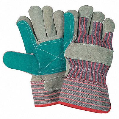 MCR SAFETY 1211J Leather Jointed Double Palm L PK12