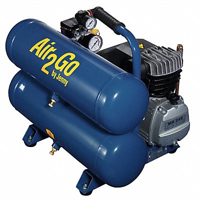 JENNY A2G246HC4V1151 Portable Air Compressor 4.2 gal Stack