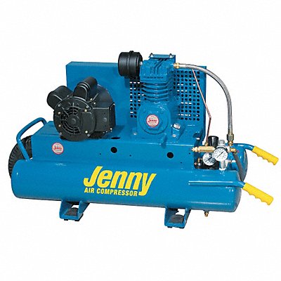 JENNY K15A8P1151 Portable Air Compressor 7.8 gal 1.5 hp