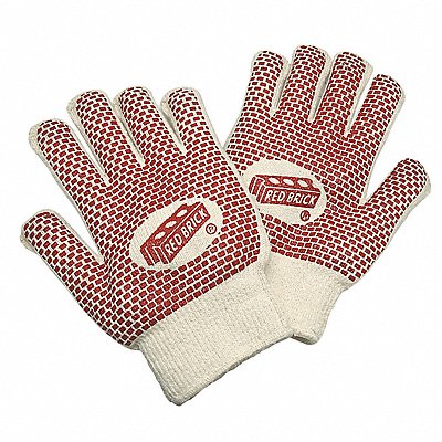 MCR SAFETY 9460K Knit Gloves L Beige/White PK12