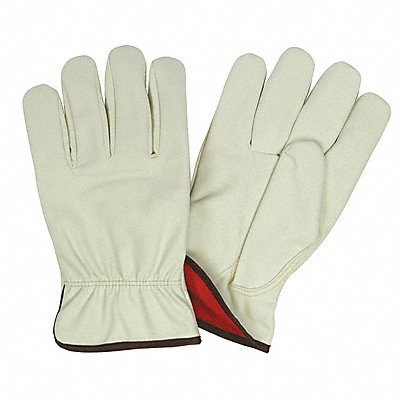 MCR SAFETY 3750M Leather Gloves Beige M PK12