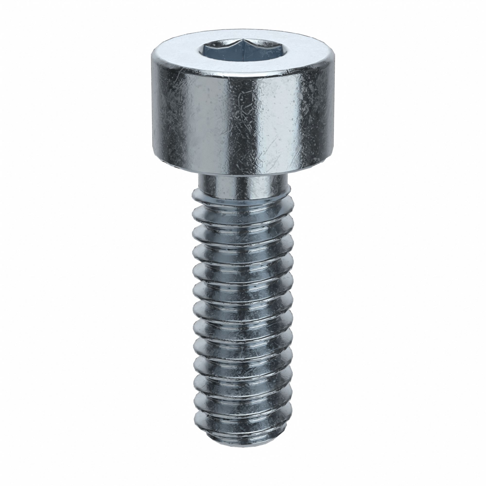 GRAINGER U070010120037 Socket Head Cap Screw (SHCS) Al St ZP UNC #5-40x3/8 PK100