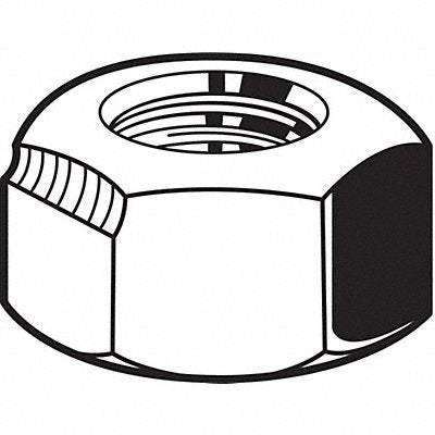 GRAINGER U129101000001 Locknut 1 -8 Znc Stl 1 1/2x7/8in 5PK