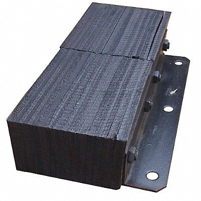GRAINGER 26W604 Dock Bumper 20x4-1/2x10-1/2 in Rubber