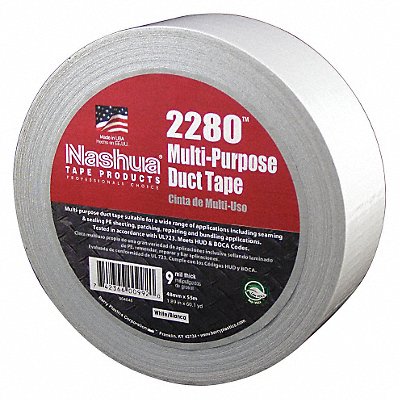 NASHUA 2280 Duct Tape White 1 7/8 in x 60 yd 9 mil