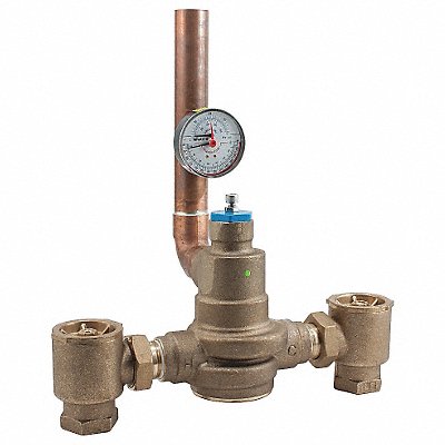 POWERS LFSH1434WTPGAUGE Mixing Valve Lead Free Brass 125 psi