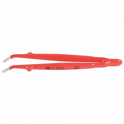 WIHA 75304 Insulated Tweezers Steel Bent 8 L