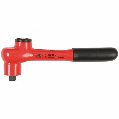WIHA 12852 Hand Ratchet 190 mm Insulated 3/8 in