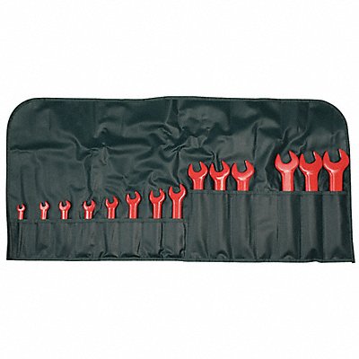 WIHA 20190 Opn End Wrench St #Pcs 14 SnglEnd