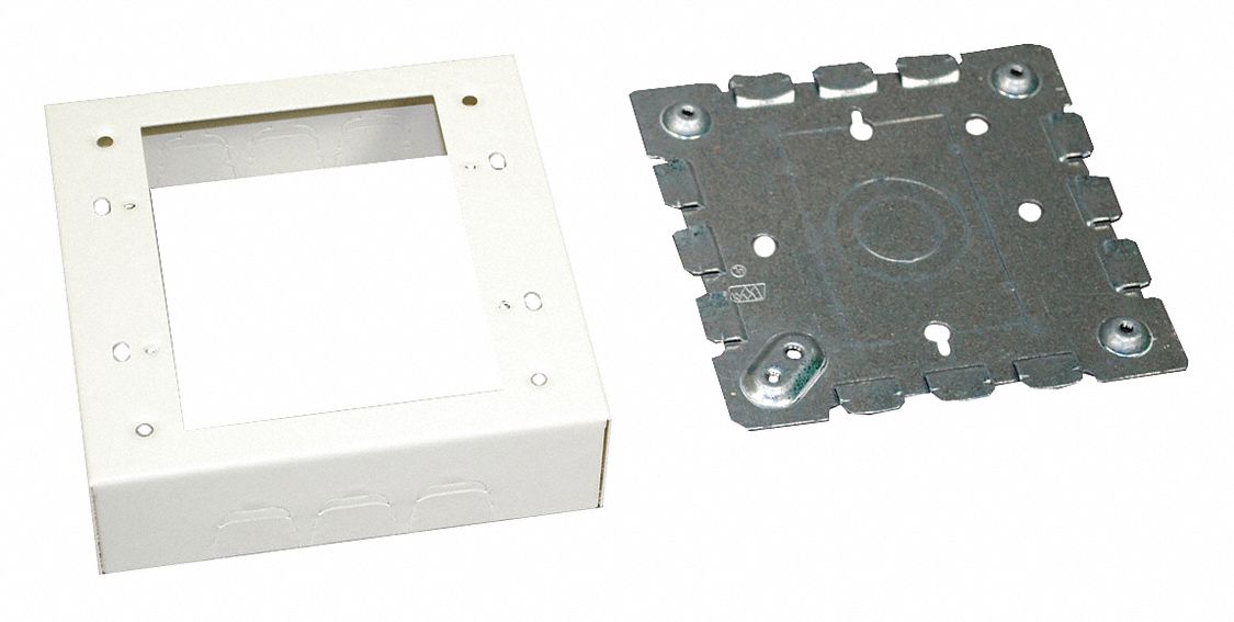 WIREMOLD V57472 Two Gang Box Fitting Ivory Steel