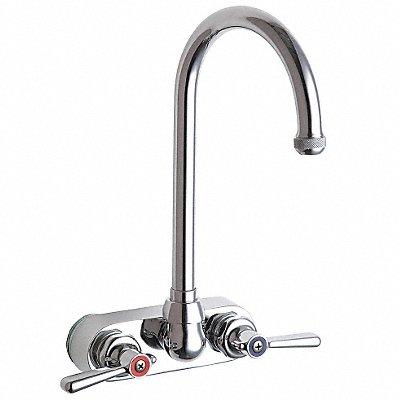 CHICAGO FAUCETS 521GN2AE1ABCP Gooseneck Chrome Chicago Faucets 521
