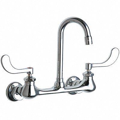 CHICAGO FAUCETS 631ABCP Gooseneck Chrome Chicago Faucets 631
