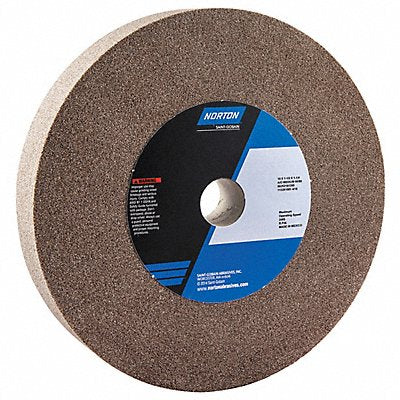 NORTON 66253161395 Grinding Wheel 10in. Dia AO 60/80G Brown