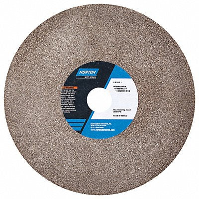 NORTON 7660788277 Grinding Wheel 8 in Dia AO 60/80G Brown
