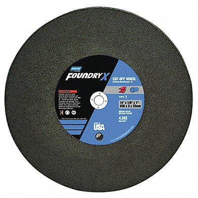 NORTON 66253179191 Cut Off Wheel 14 in Dia AO 24 G Black