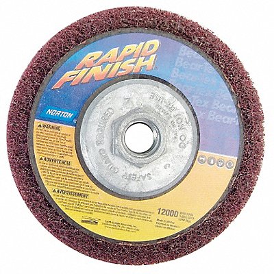 NORTON 66261023949 Non Woven Depressed Centre Disc 4 1/2 in Dia