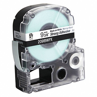 LABELWORKS PX 209IBWPX Label Tape Blk/White Strng Adhesive 3/8