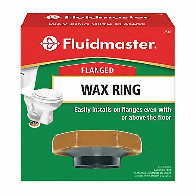 FLUIDMASTER 7516 Wax Toilet Bowl Gasket With Flange