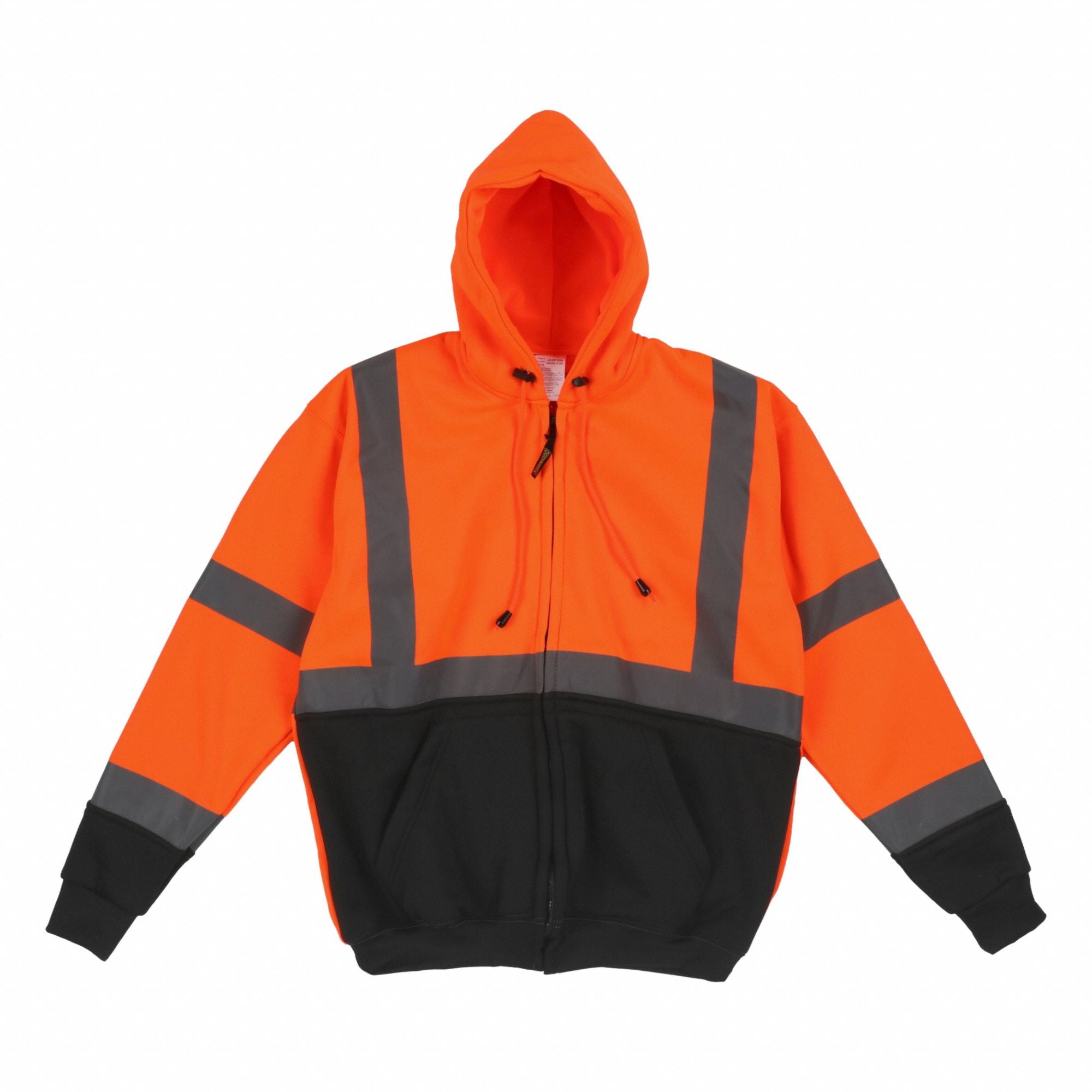 OCCUNOMIX LUXSWTHZBKOXL Hooded Sweatshirt XL ANSI Class 3