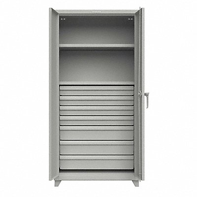 STRONG HOLD 362427DBL Storage Cabinet Leg Grey 75 x 36 x 24