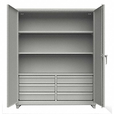 STRONG HOLD 5624365DBL Storage Cabinet Leg Grey 75 x 60 x 24