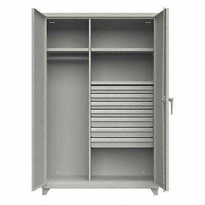 STRONG HOLD 46W2437DBL Storage Cabinet Legs Grey 75 x x 24