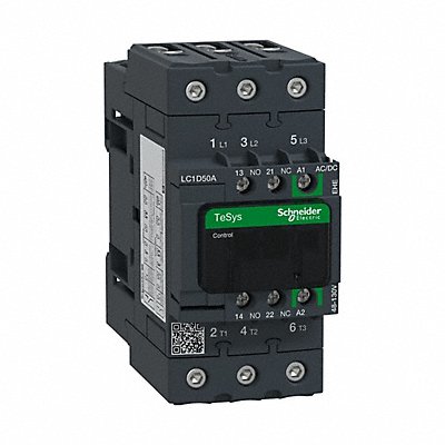 SCHNEIDER LC1D50AEHE IEC Magnetic Contactor NoReversing 48-130VAC/DC