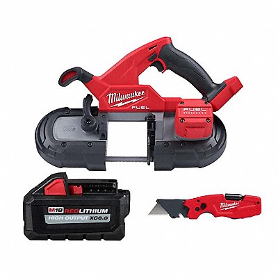 MILWAUKEE 2.82920481118654E+21 M18 FUEL Bandsaw + XC6.0 Battery + Knife