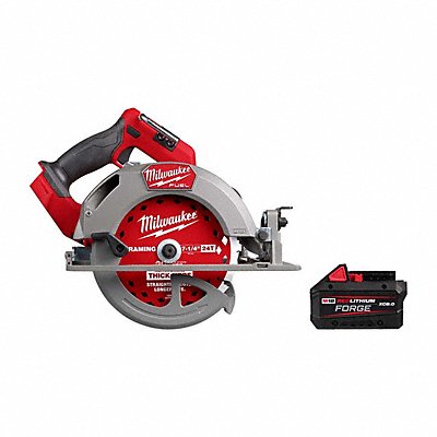 MILWAUKEE 28342000000000 M18 FUEL Circ Saw + RL FORGE 8.0 Battery