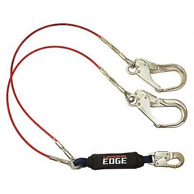 FALLTECH 8354LEY3A Shock-Absorbing Lanyard Fixed Length