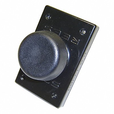 REES 662001 Push Button Plastic Black 2-1/4in