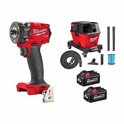 MILWAUKEE 28542009102048100000 M18 3/8 IW+6Gal Vac+2PK XC6.0 Battery