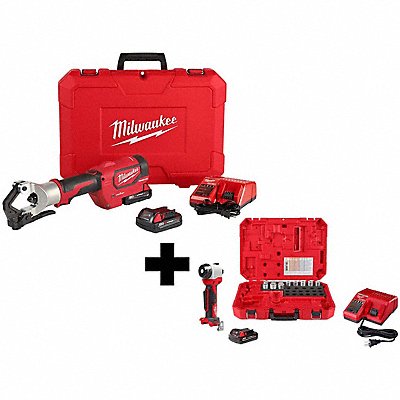 MILWAUKEE 2877222935AL21 M18 750 MCM Crimper Kit + Cable Stripper